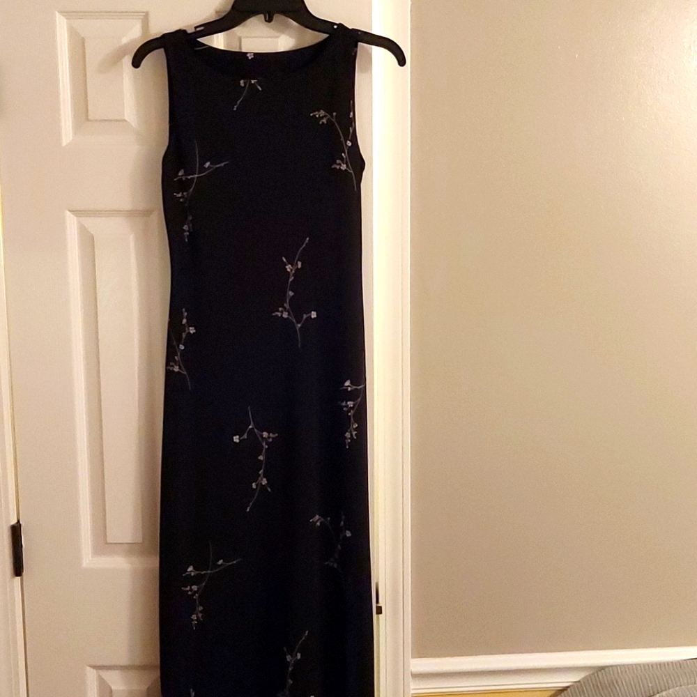 Sleek black tank style dress